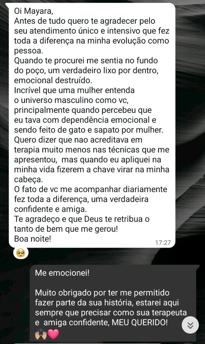 Depoimento real de paciente da Mayara