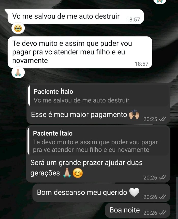 Depoimento real de paciente da Mayara — Paciente Ítalo
